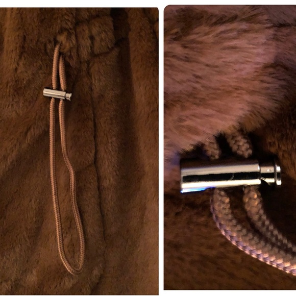 Catherine Malandrino brown faux fur vest features - Picture 9 of 14